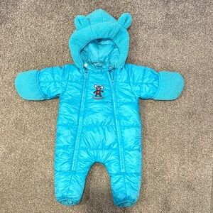 Poivre Blanc Blue Snowsuit 6 months